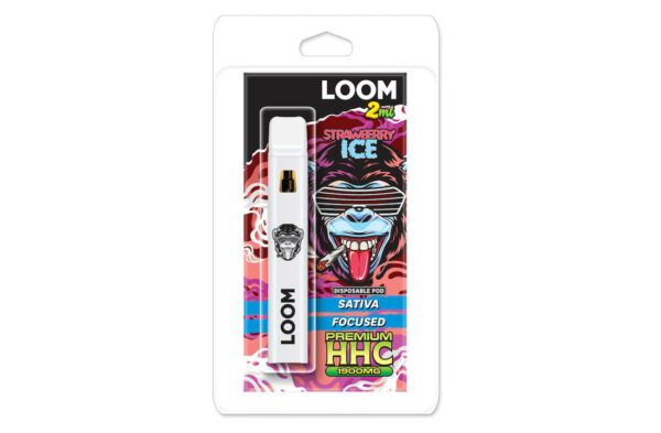 ACAN LOOM XL Strawberry Ice (Sativa) 2ml HHC Vape Kopen
