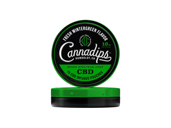 CannaDips Fresh Wintergreen Flavor 10 mg (CBD Snuss)