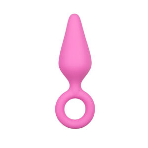 Roze Buttplug met Trekring - Small
