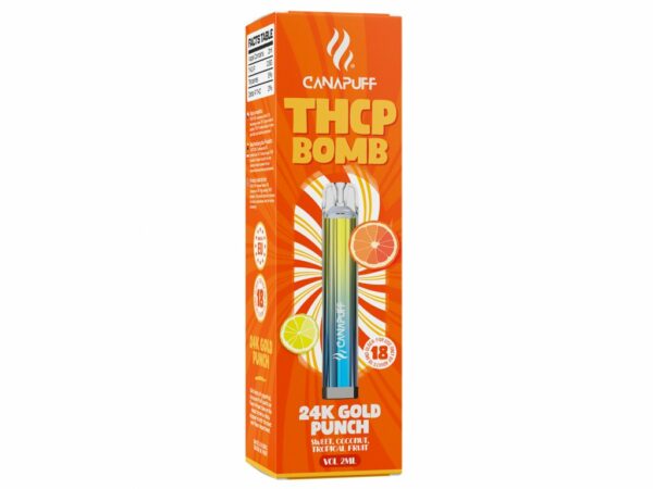 24K Gold Punch THCp BOMB 2ml Vape Kopen - CanaPuff