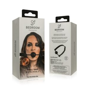 Open Siliconen Ball Gag - Zwart Kopen