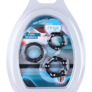 Black Performance Erection Rings - Packaged Kopen