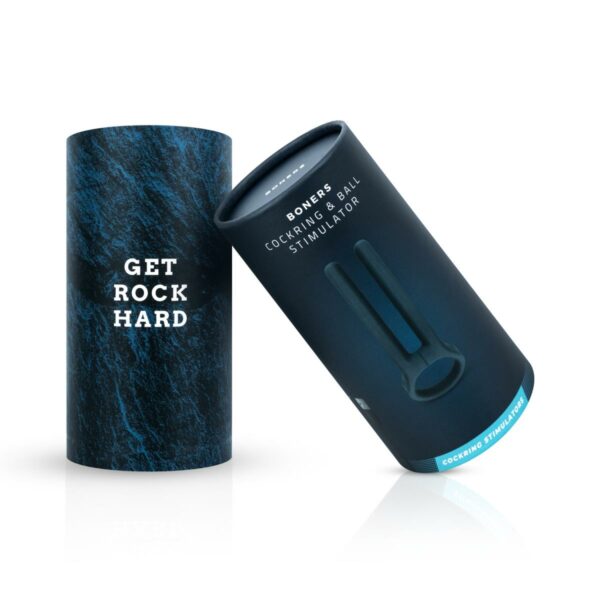 Boners Cockring & Ball Stimulator - Blue Kopen
