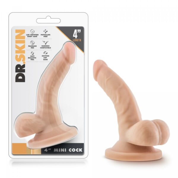 Dr. Skin - Mini Dildo With Suction Cup - Beige Kopen