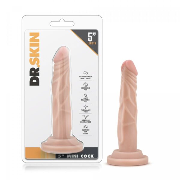 Dr. Skin - Realistic Mini Dildo With Suction Cup - Beige: Kopen