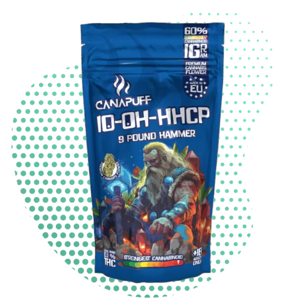 9 Pound Hammer 60% - 10-OH-HHCP Flowers Kopen